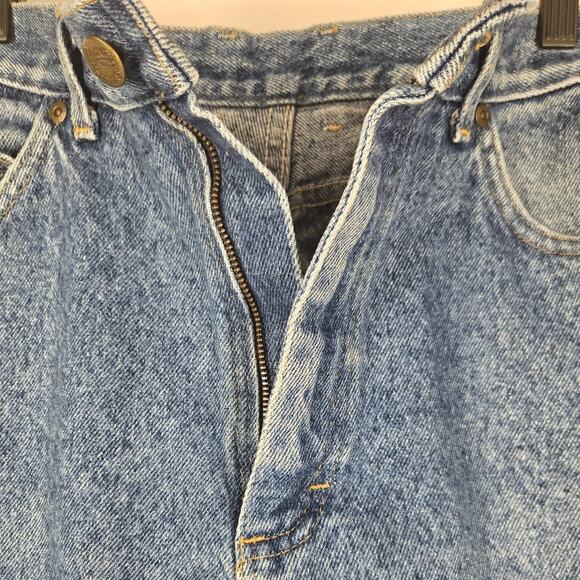 LEE VINTAGE WOMEN'S BLUE TAPERED RELAXED JEANS – SIZE 12 LONG (29.5" W x 33" I) - Picture 3 of 15